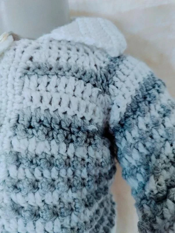 💎 Conjunto de punto en malla gris y blanco • 1/3 meses • Tendencia 💎 – photo 8